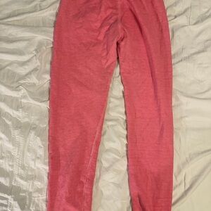 Saint Women's Pink Joggers with Silver Logo